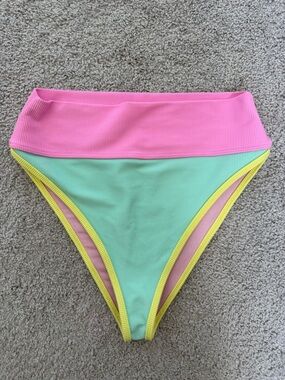 Beach Riot The Emmy Bottom Colorblock Size M Swim Beach Summer Vacation